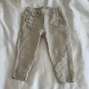 Tartine et Chocolat Baby Boy’s Beige Linen Trousers